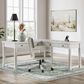 Ashley Robbinsdale 3-Piece L-Shape Desk and Chair Set in Antique White, , large