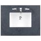 James Martin Vanities Brittany 36" Single Bathroom Vanity in Bright White with 3 cm Charcoal Soapstone Quartz Top and Rectangle Sink, , large