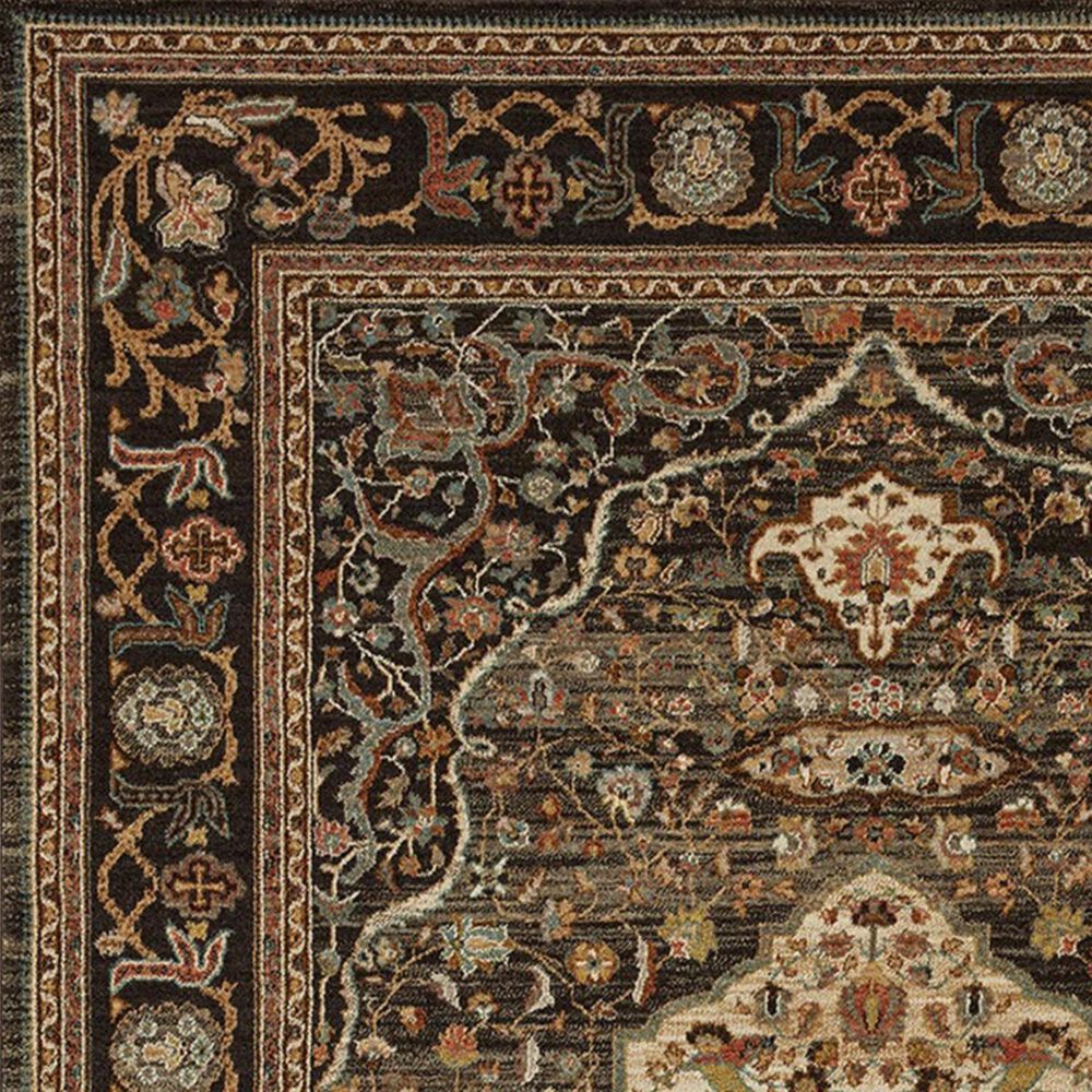 Karastan Spice Market Petra 90661-09097 5&#39;3&quot; x 7&#39;10&quot; Charcoal Area Rug, , large