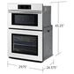 Samsung Bespoke 2-Piece Kitchen Package with White Bespoke 30" Combination Wall Oven and Stainless Steel 30" Gas Cooktop, , large