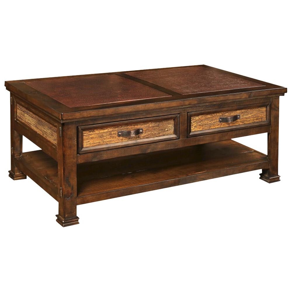 Sunset Bay Copper Ridge Cocktail Table in Rustic, , large
