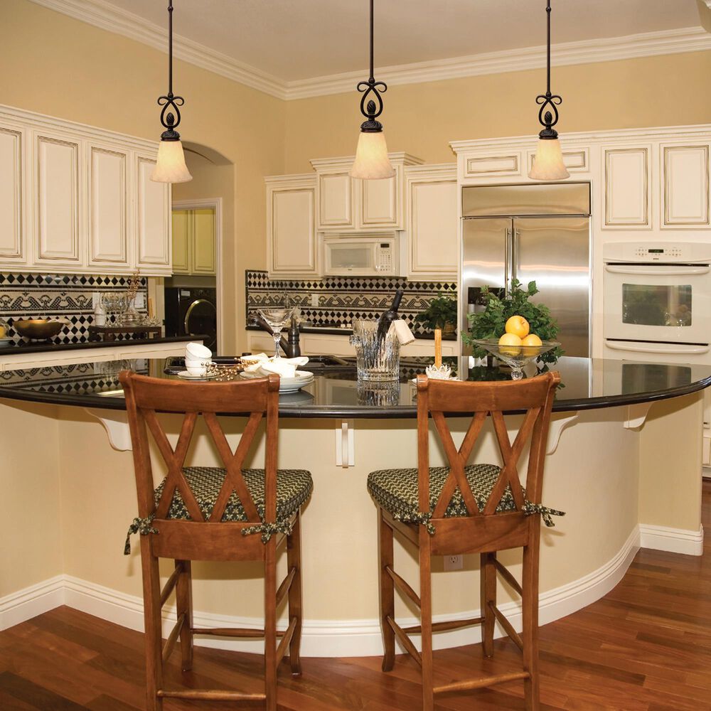 Golden Lighting Torbellino 1-Light Mini Pendant in Cordoban Bronze, , large