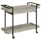 Pacific Landing Ventura Storage Bar Cart in Grey Driftwood and Black, , large