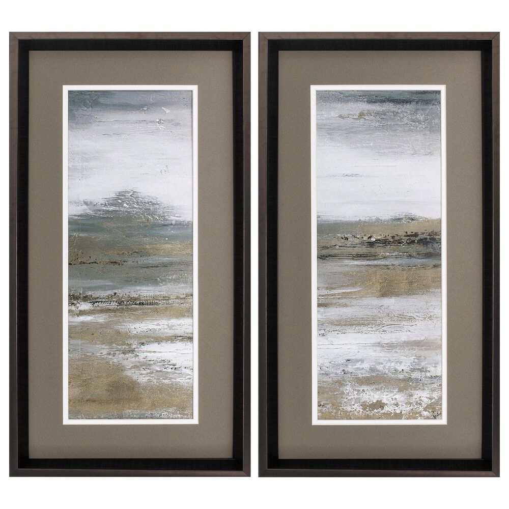 Propac "Illusion in Neutral" Wall Art in Metallic (Set of 2), , large