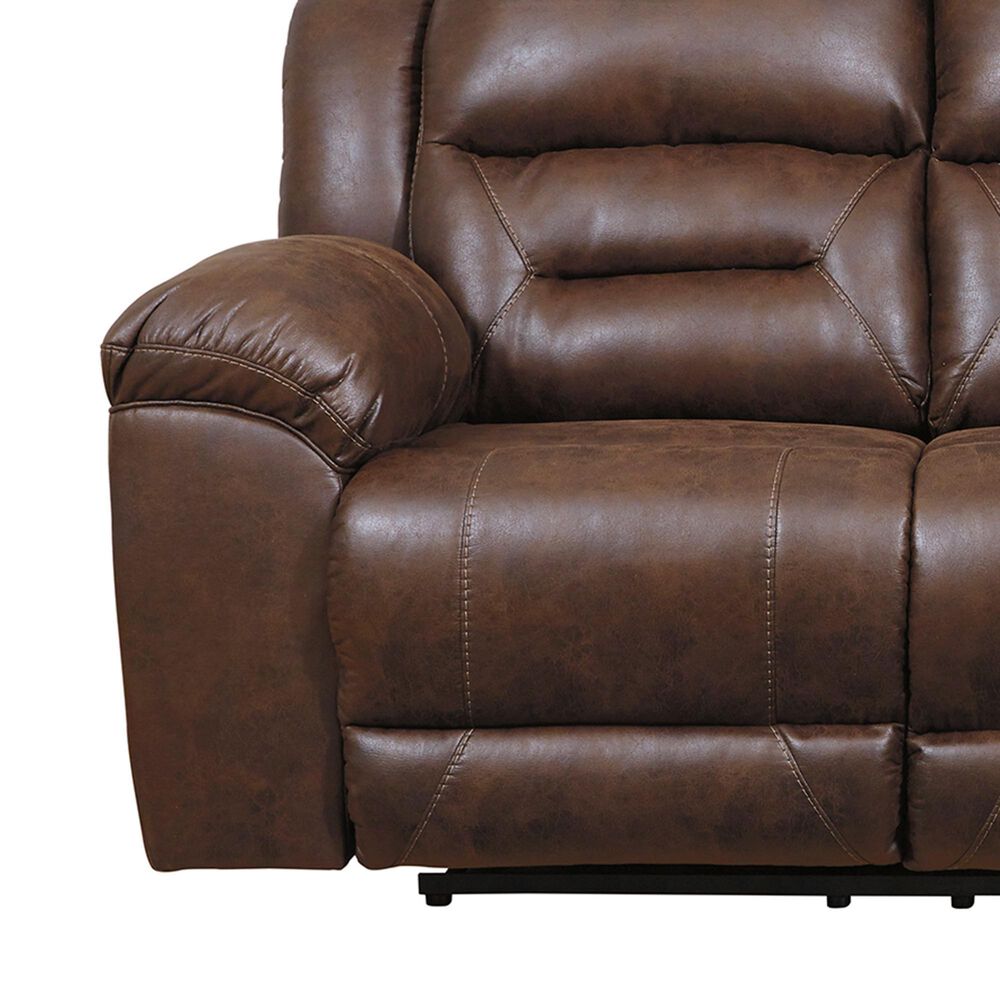 Ashley Stoneland Power Reclining Sofa in Chocolate, , large