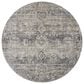 Loloi Katherine 7"10" Round Graphite and Jade Area Rug, , large