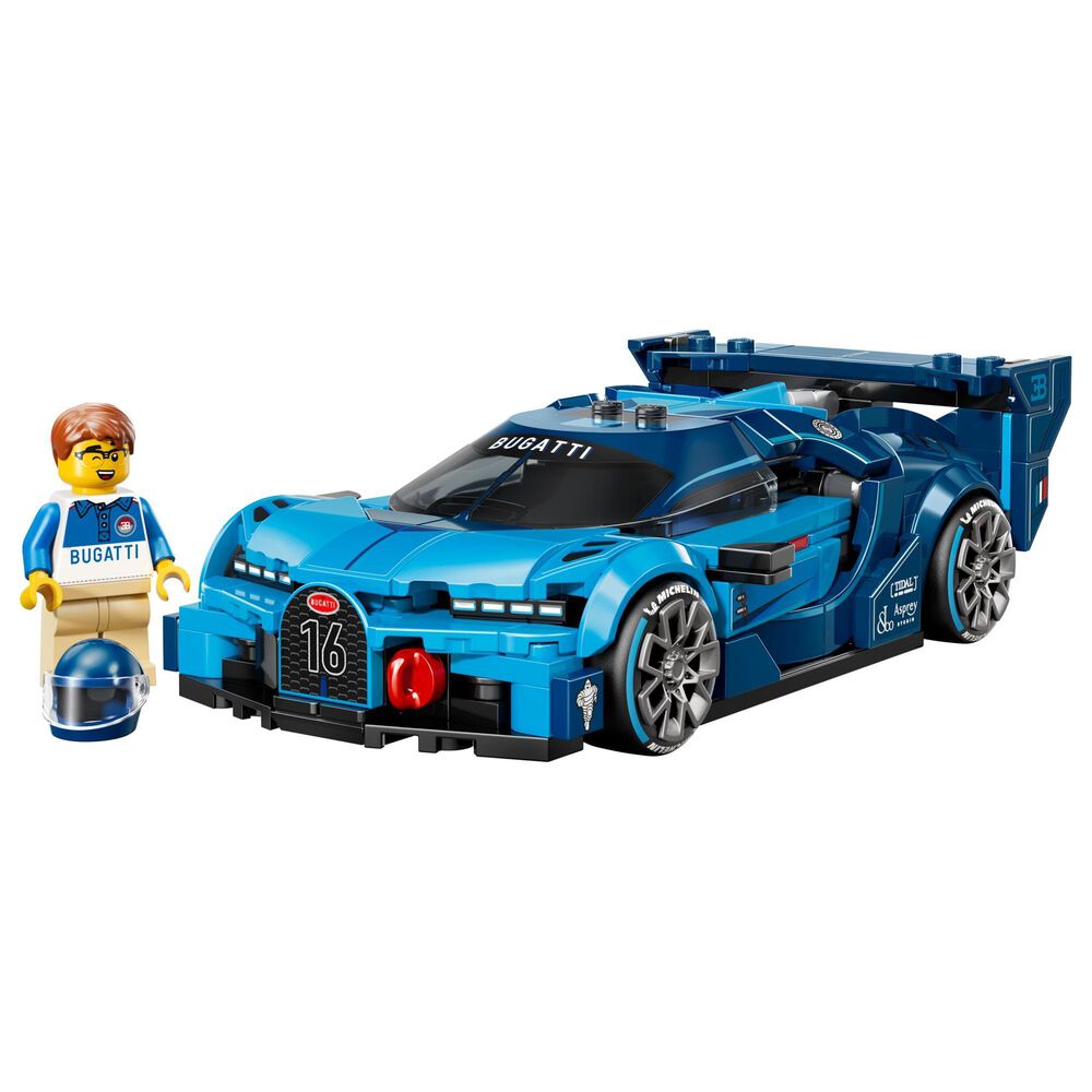 LEGO Speed Champions Bugatti Vision GT Hyper Sports Car Building Set, , large