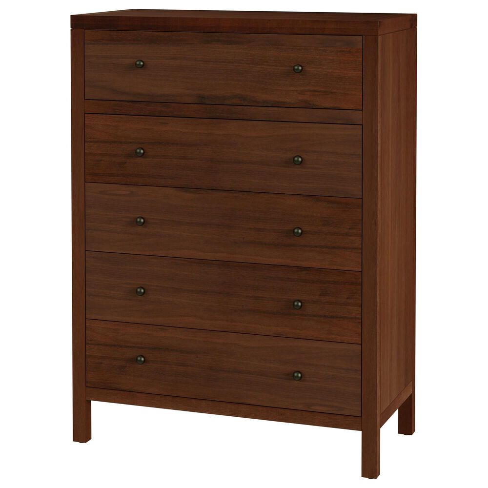 Butler Specialty Company Nora 5-Drawer Tall Dresser in Walnut, , large