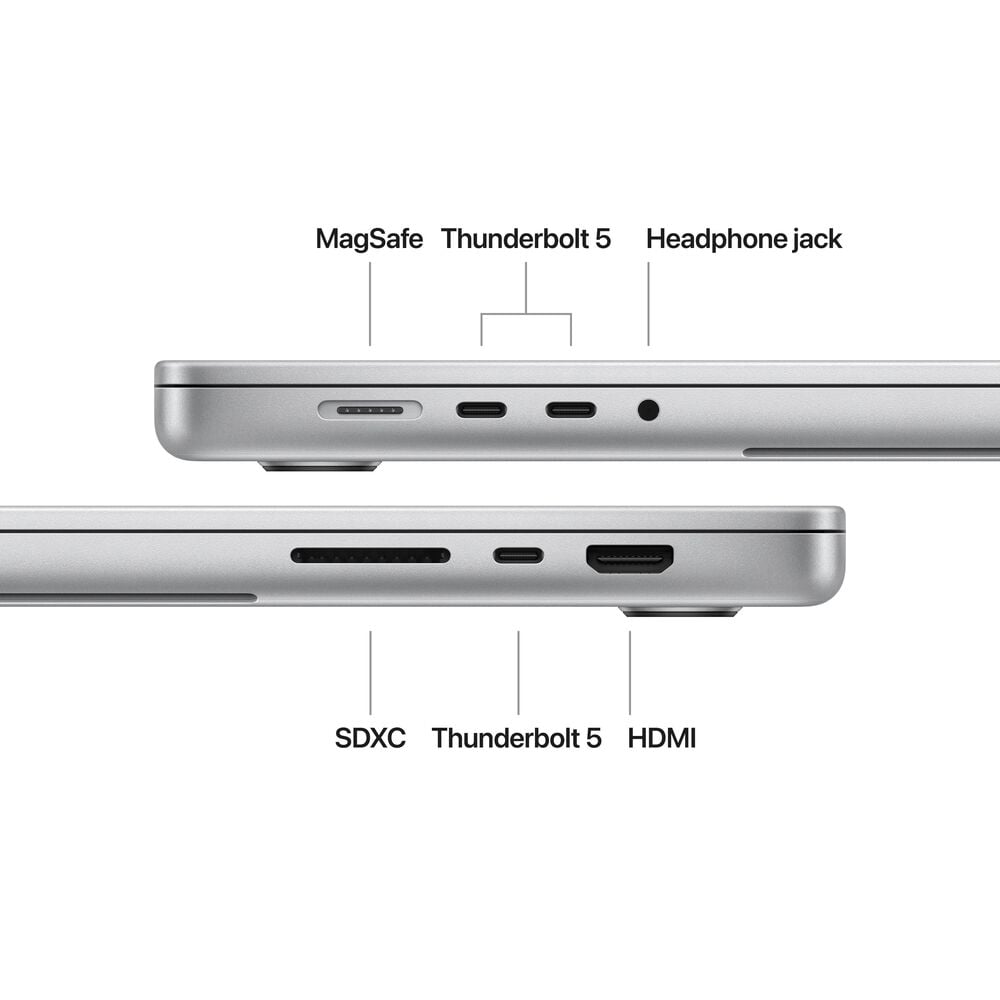 Apple MacBook Pro 16-inch Laptop 14 Core - M4 Pro chip - 24GB Memory - 512GB SSD - Silver &#40;Latest Model&#41;, , large