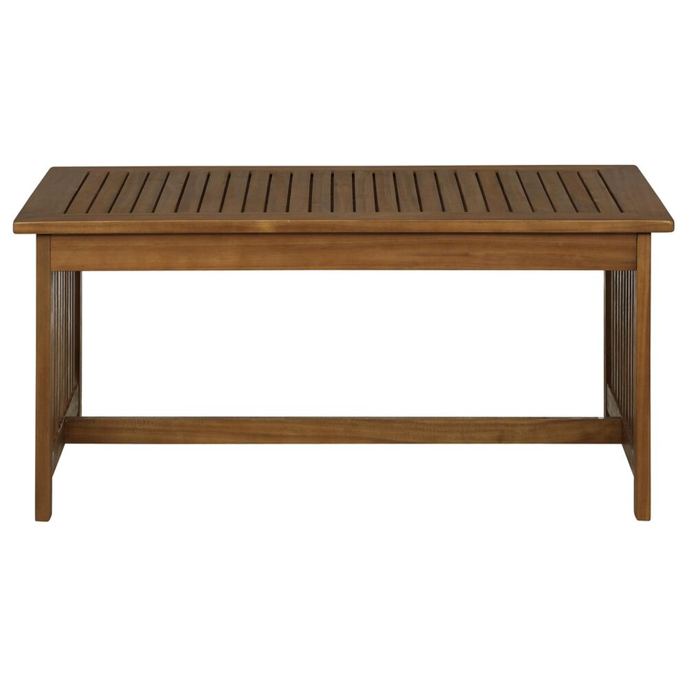 Linon Home Decor Caneel 4-Piece Outdoor Conversation Set in Brown, , large