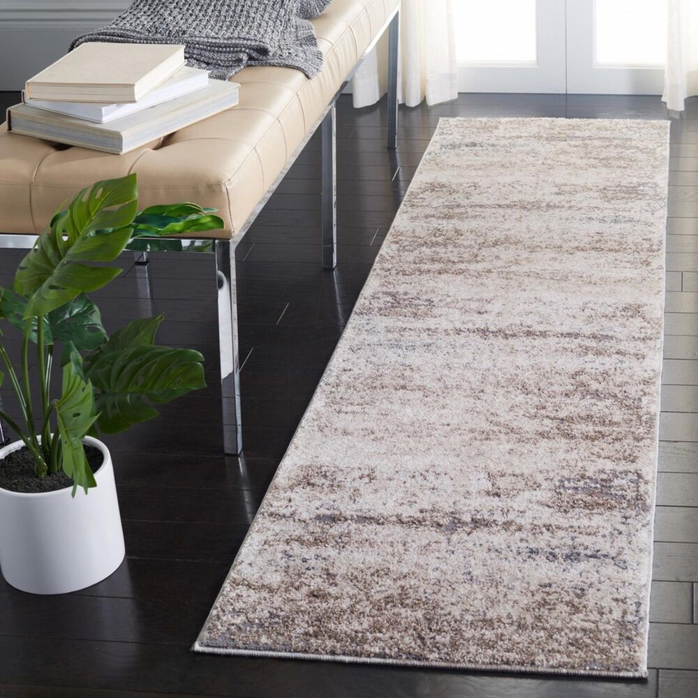 Safavieh Aston ASN799 2&#39; x 8&#39; Ivory and Grey Runner, , large