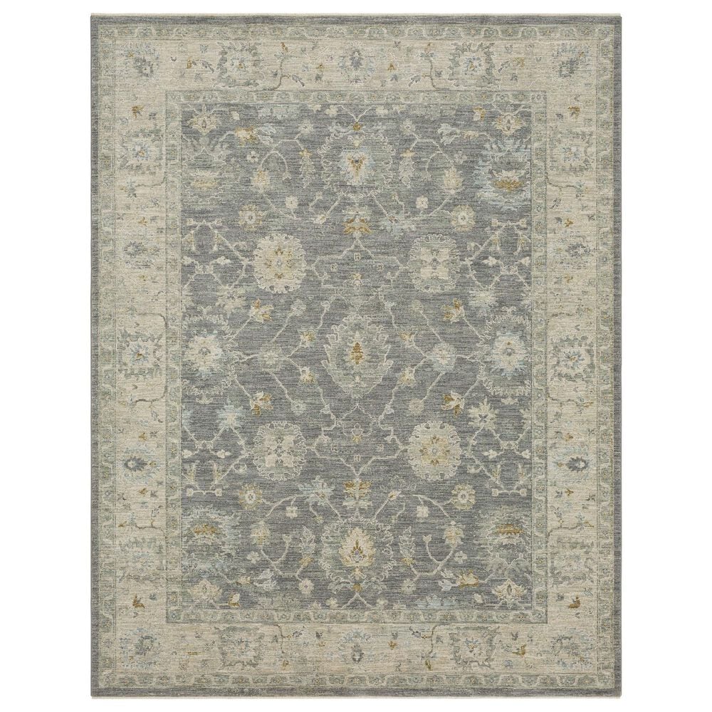 Karastan Adalia Kahta 6"7" x 9"6" Dark Gray Area Rug, , large