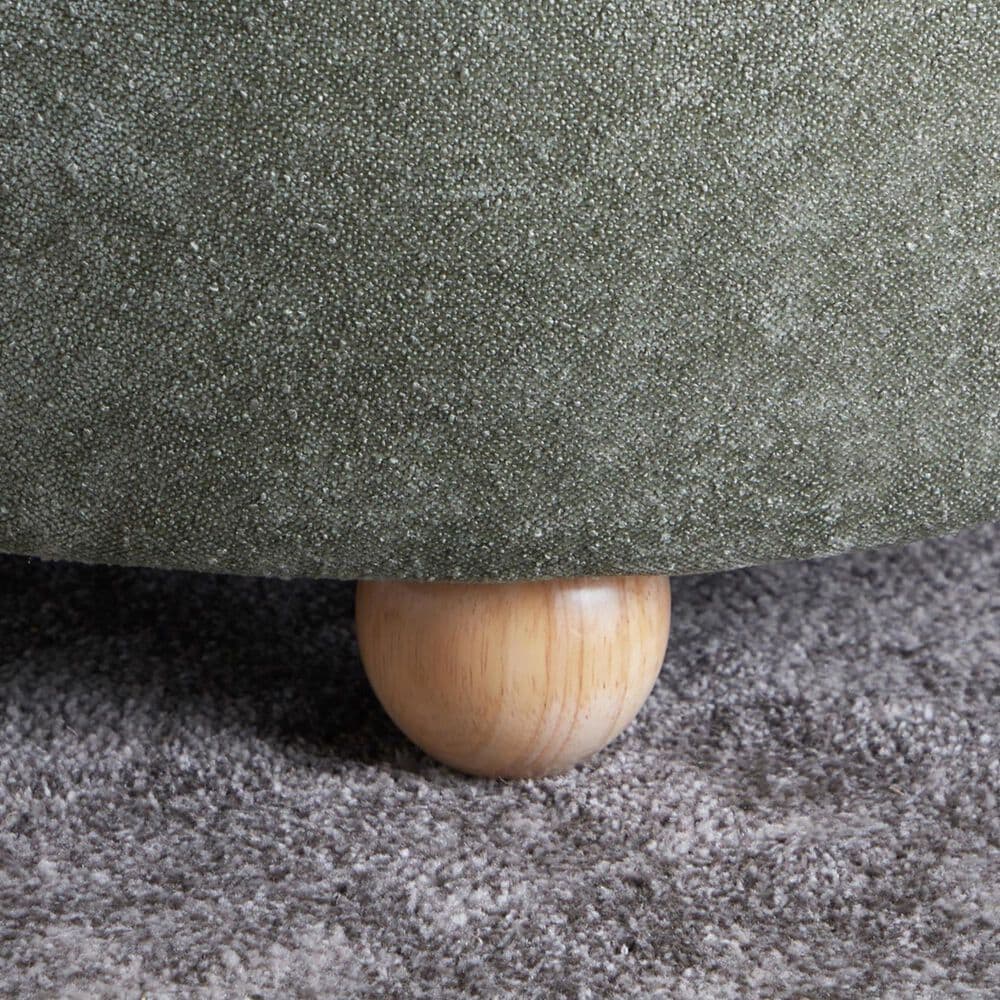 Lumisource Tray Storage Pouf with Leg in Green, , large