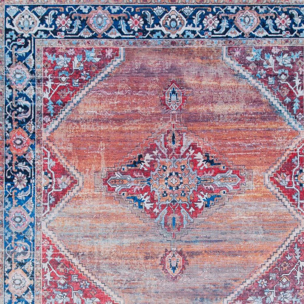 Safavieh Serapi 2&#39; x 8&#39; Rust and Navy Runner, , large