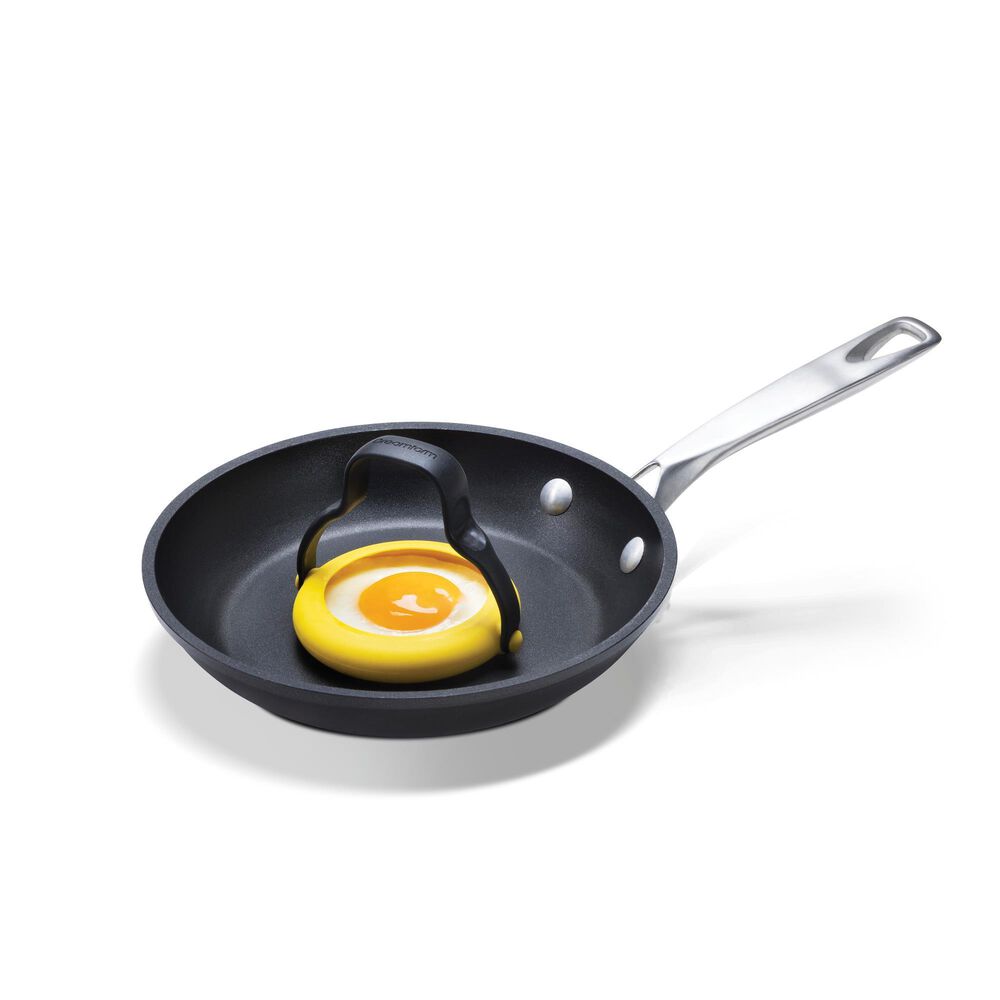 Dreamfarm Flegg Flip Serve Egg Ring in Yellow and Black &#40;Set of 2&#41;, , large