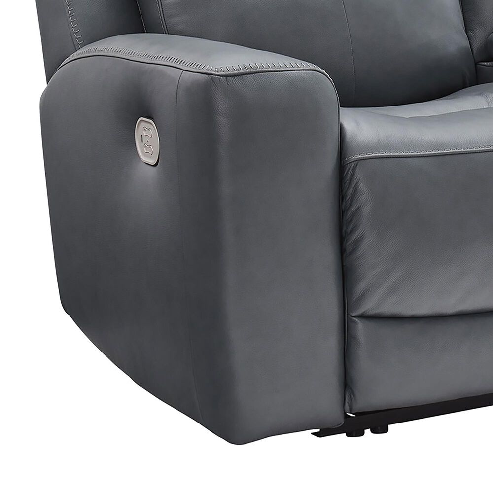 Ashley Mindanao Power Reclining Loveseat in Steel, , large