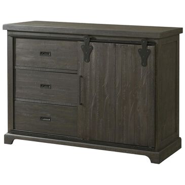 Mayberry Hill Stone Server without Hutch in Smokey Dark Ash, , large