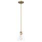 Hunter Van Nuys 1-Light Mini Pendant in Alturas Gold, , large