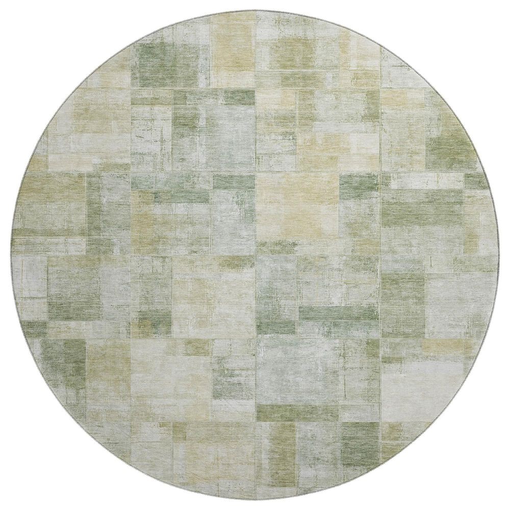 Dalyn Rug Company Ravenna RN4 8" Round Sage Area Rug, , large