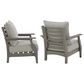 Ashley Visola Lounge Chair with Cushion in Gray - Set of 2, , large