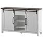 RTJ Furniture 2-Door Sideboard with Wine Storage in Antique White, , large