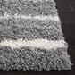 Safavieh Venus Shag VNS603J 6" x 9" Grey and Ivory Area Rug, , large