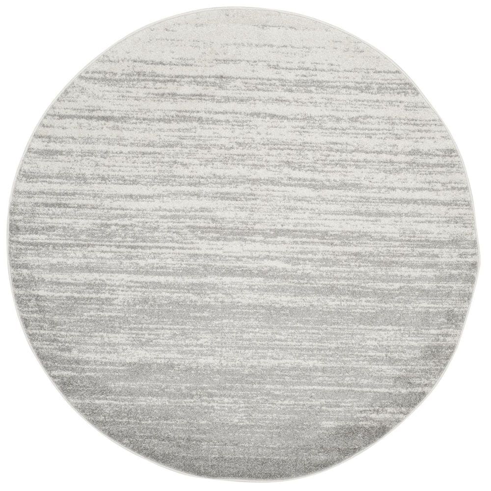 Safavieh Adirondack ADR113B-4R 4&#39; x 4&#39;  Ivory/Silver Round Rug, , large