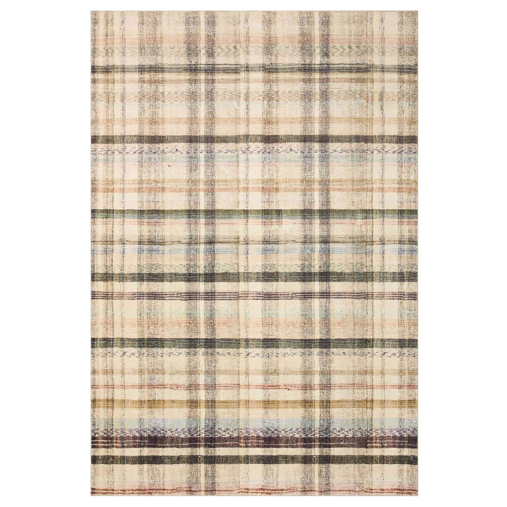 Chris Loves Julia x Loloi Humphrey 5" x 7"0" Ivory and Multicolor Area Rug, , large
