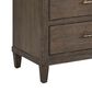 Furniture Worldwide Montclair 3-Piece Queen Panel Bedroom Set in Embossed Cocoa and Smoked Gold, , large