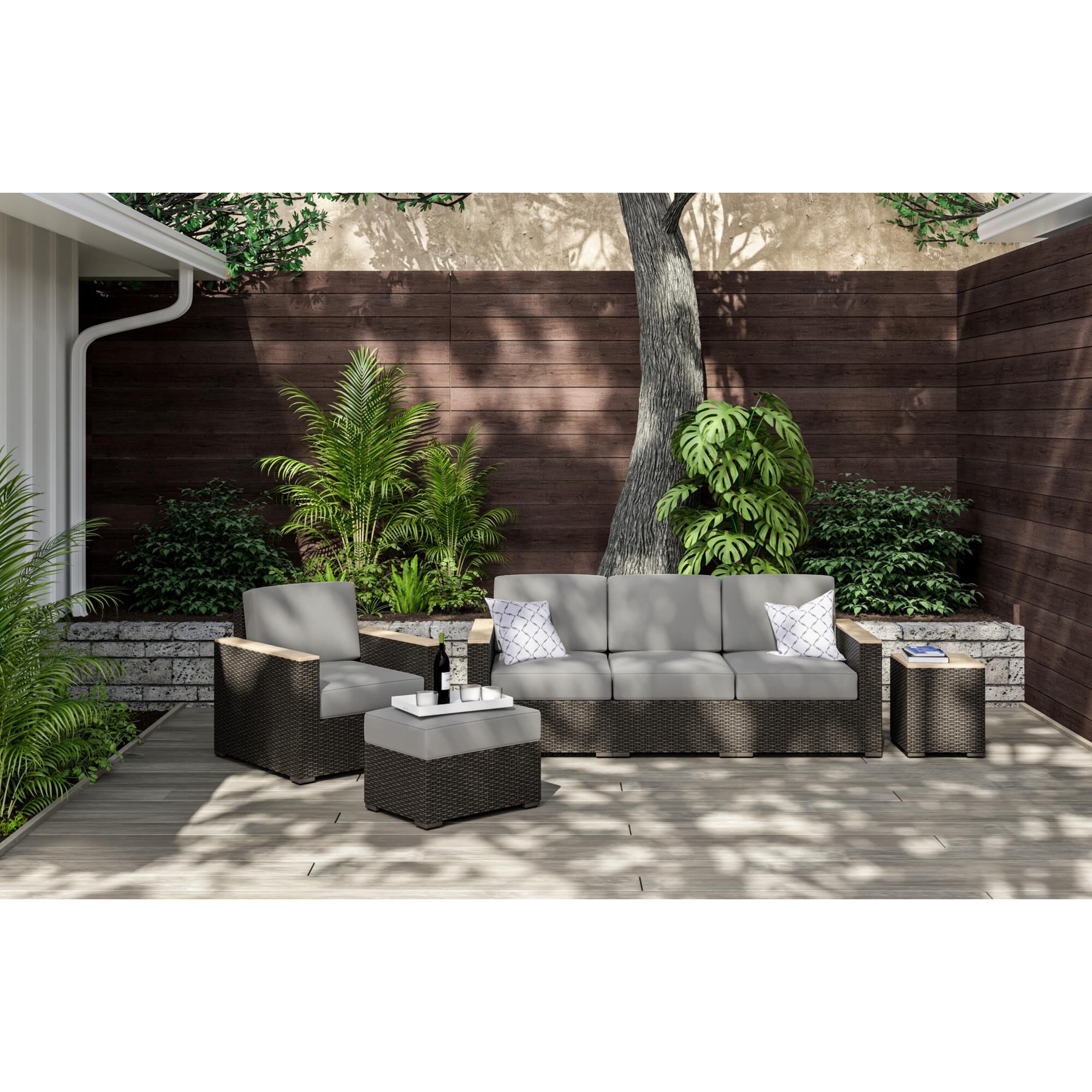 Patio ottoman set discount