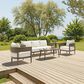 Zuo Modern Foret Patio Coffee Table in Brown, , large