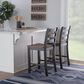 Linon Home Decor Colm Counter Stool in Black and Warm Brown, , large