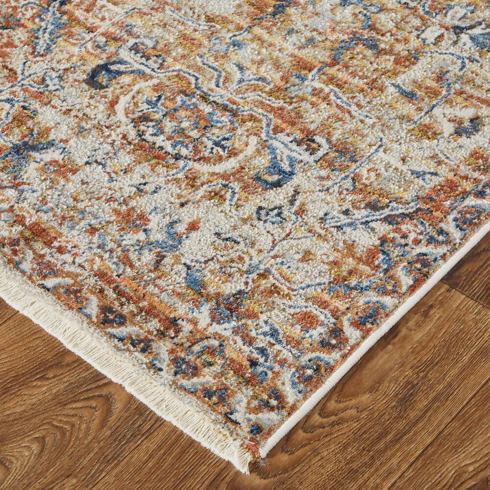 Feizy Kaia 2&#39;6&quot; x 8&#39; Beige and Multicolor Runner, , large