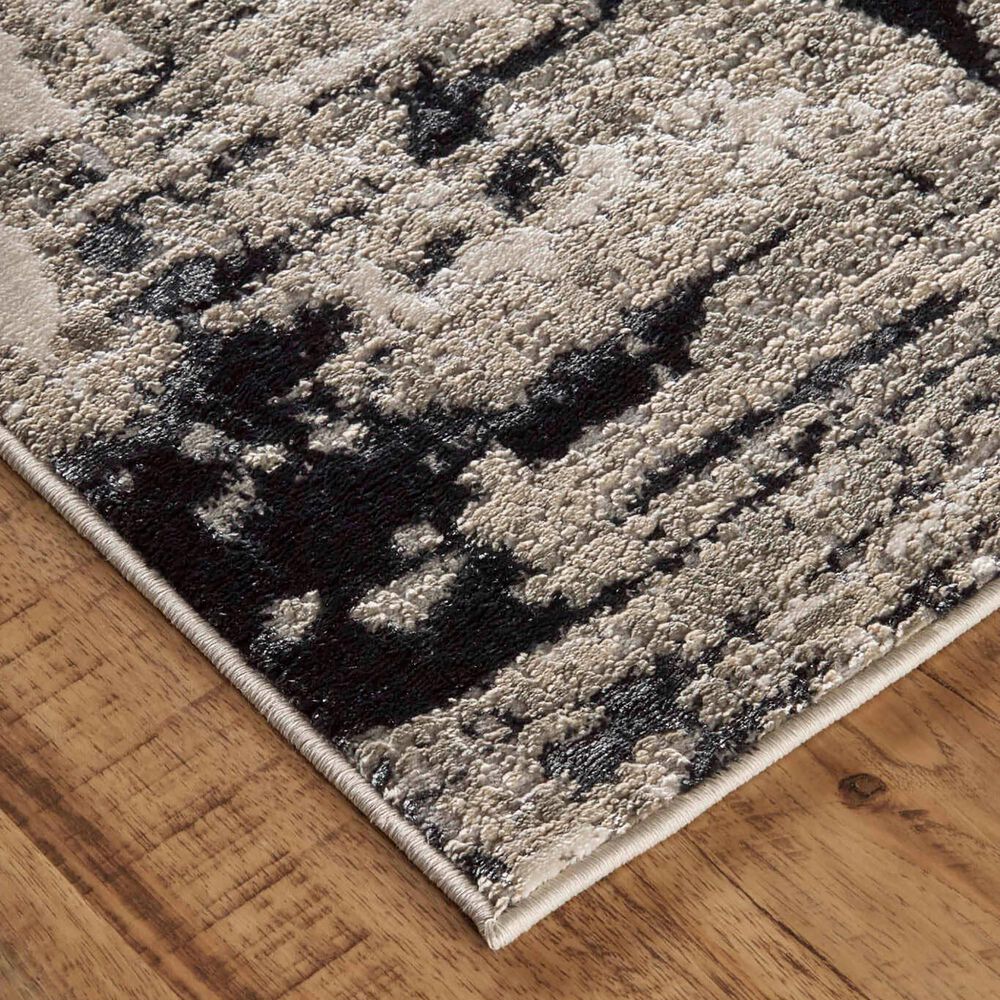 Feizy Micah 1&#39;8&quot; x 2&#39;10&quot; Black Area Rug, , large