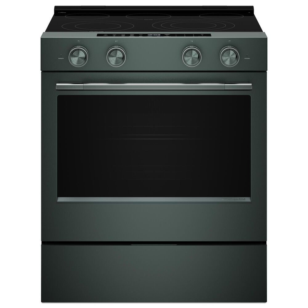 KitchenAid 5.3 Cu. Ft. Smart Slide-in Electric Range with Two Even-Heat Hyper Elements and Convection in Juniper, , large