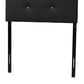 Baxton Studio Kirchem Twin Upholstered Headboard in Black, , large