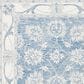 Safavieh Micro-Loop MLP536M 5" Round Blue and Ivory Area Rug, , large