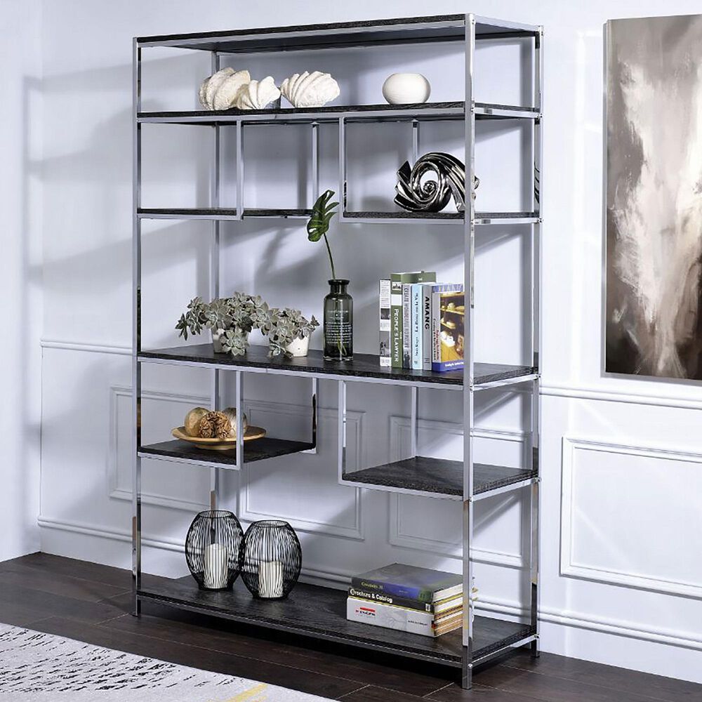 Gunnison Co. Vonara Bookshelf in Chrome, , large