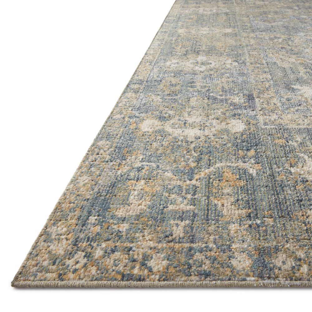 Chris Loves Julia x Loloi Rosemarie 6&#39;3&quot; x 9&#39; Sand and Lagoon Area Rug, , large
