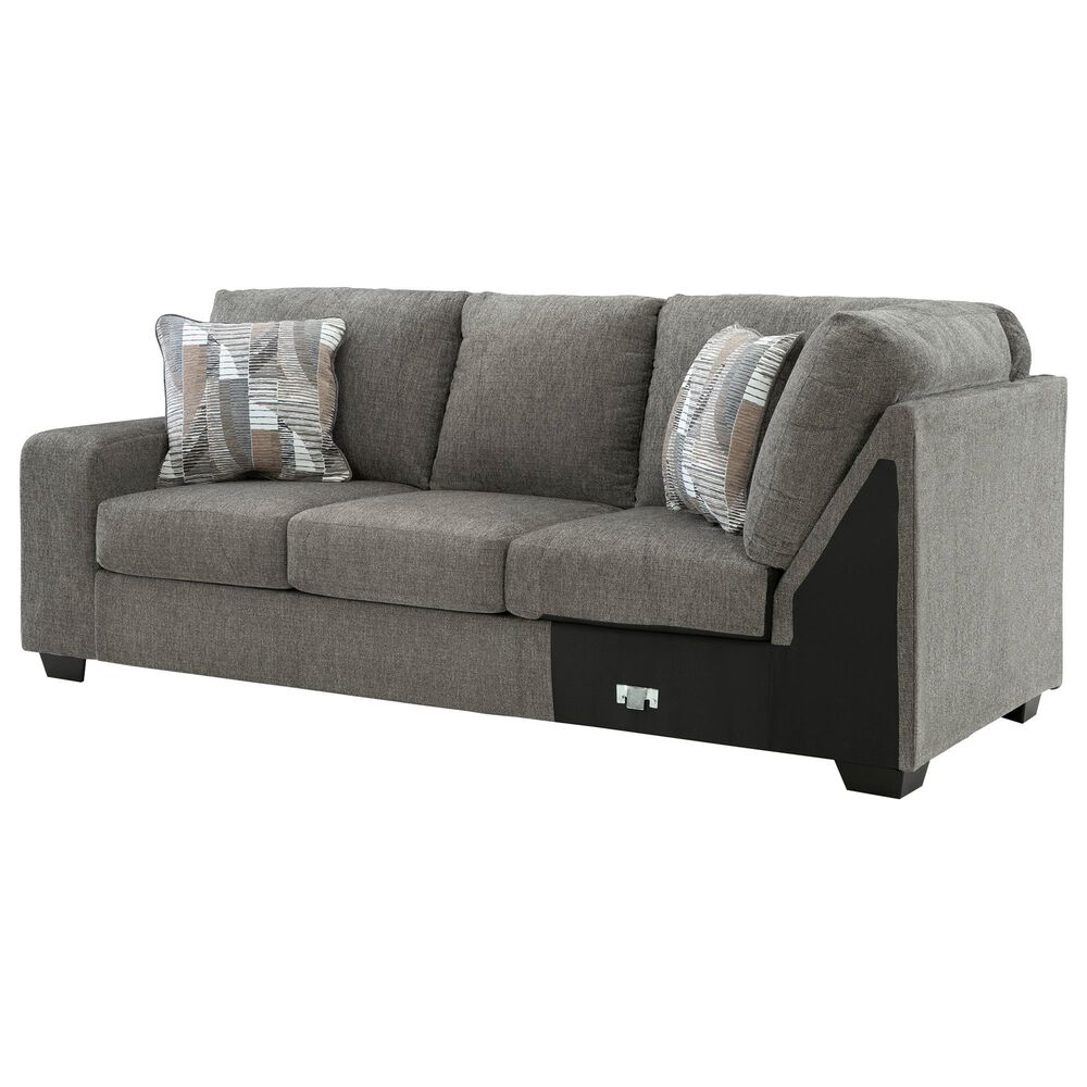 Ashley Clarington 3-Piece Sleeper Right Facing Sectional with Chaise in Greystone, , large
