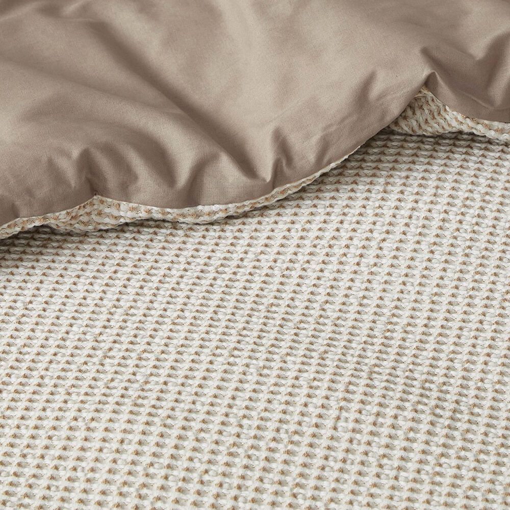 Hampton Park Mara 3-Piece Full/Queen Duvet Cover Set in Taupe, , large