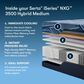 Serta iSeries NXG 3500 Hybrid Medium Flex Head King Mattress with Rize Flex Head King Adjustable Base, , large