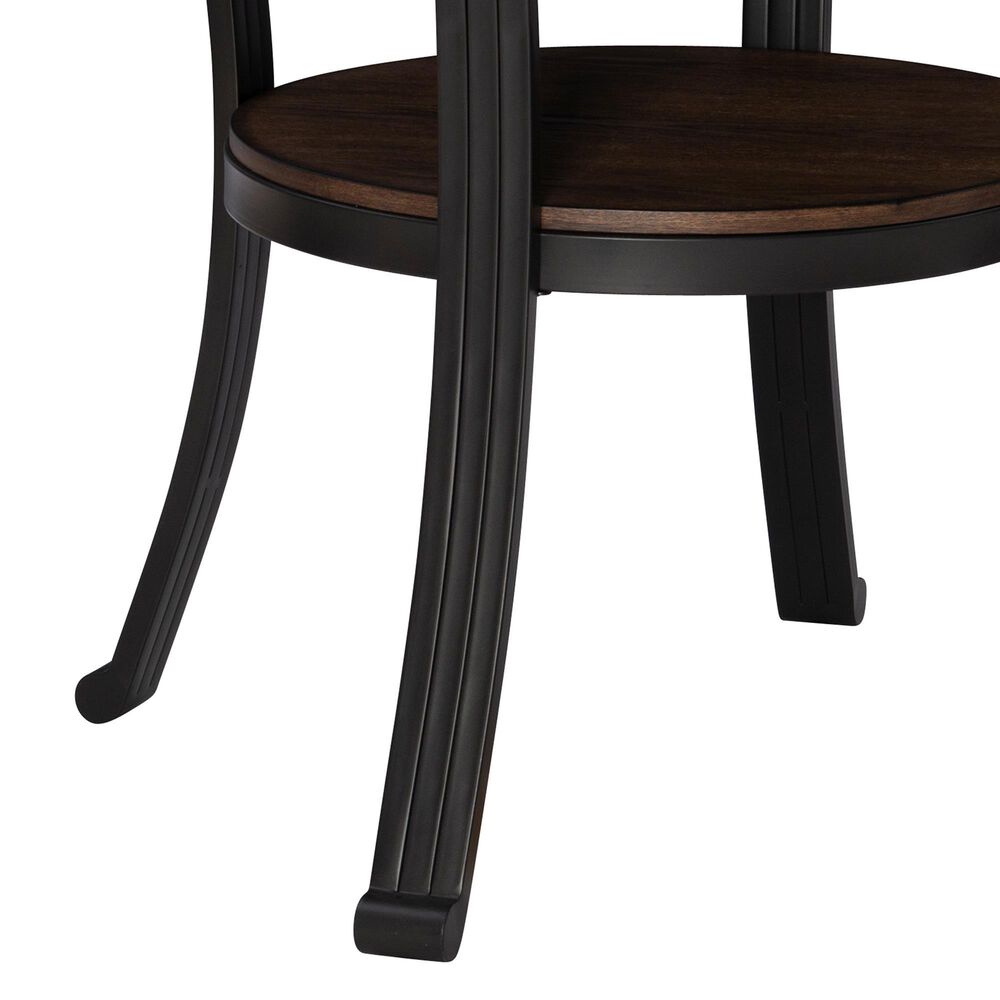 Linon Home Decor Franklin Counter Height Table in Umber Brown and Black - Table Only, , large