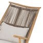 Hearth and Haven Outdoor Rocking Chair with PE Rattan Backrest in Gray (Set of 2), , large