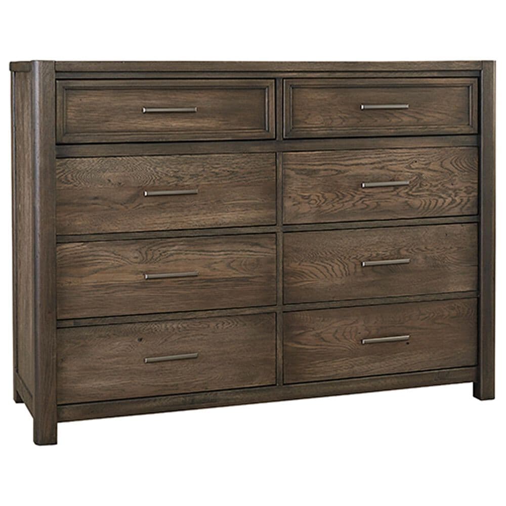 Viceray Collections Crafted Oak 8-Drawer Dresser in Aged Gray, , large