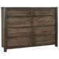 Viceray Collections Crafted Oak 8-Drawer Dresser in Aged Gray, , large