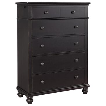 Riva Ridge Oxford 5 Drawer Chest in Rubbed Black, , large