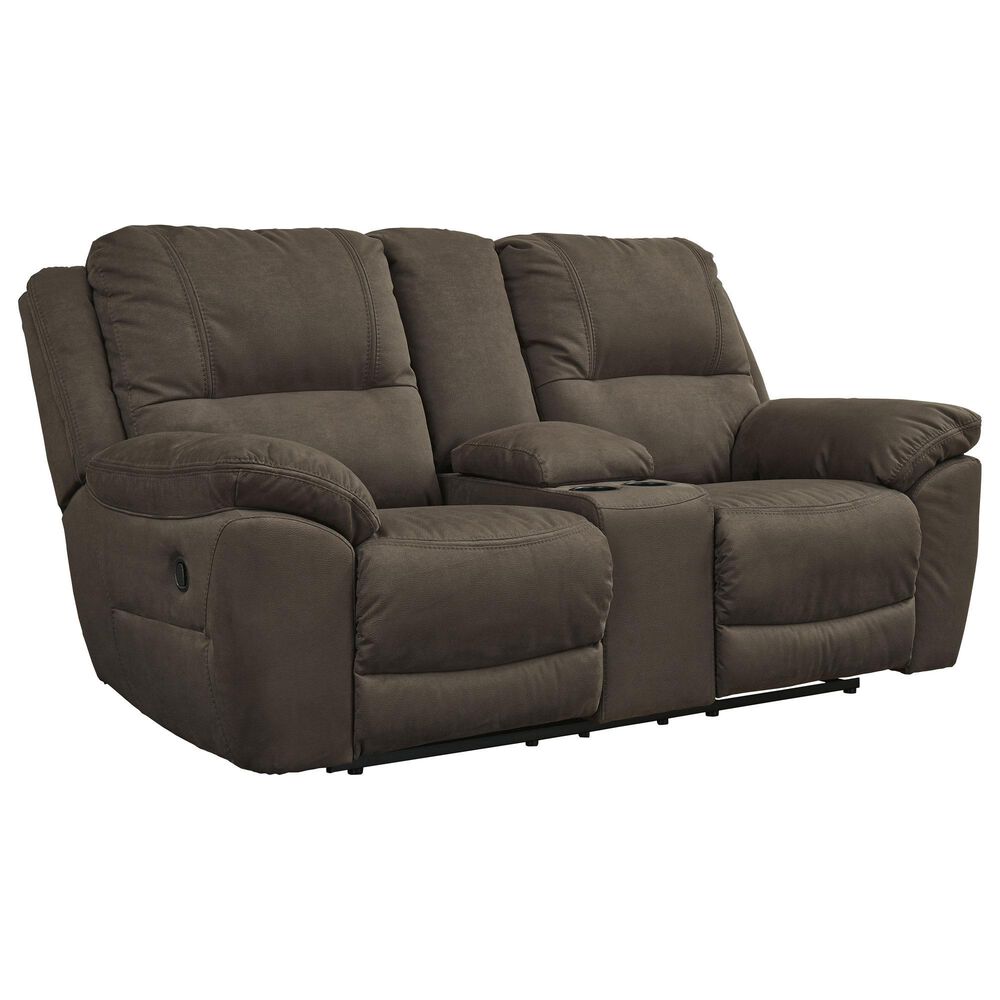 Ashley Next-Gen Gaucho Manual Reclining Loveseat with Console in Espresso, , large