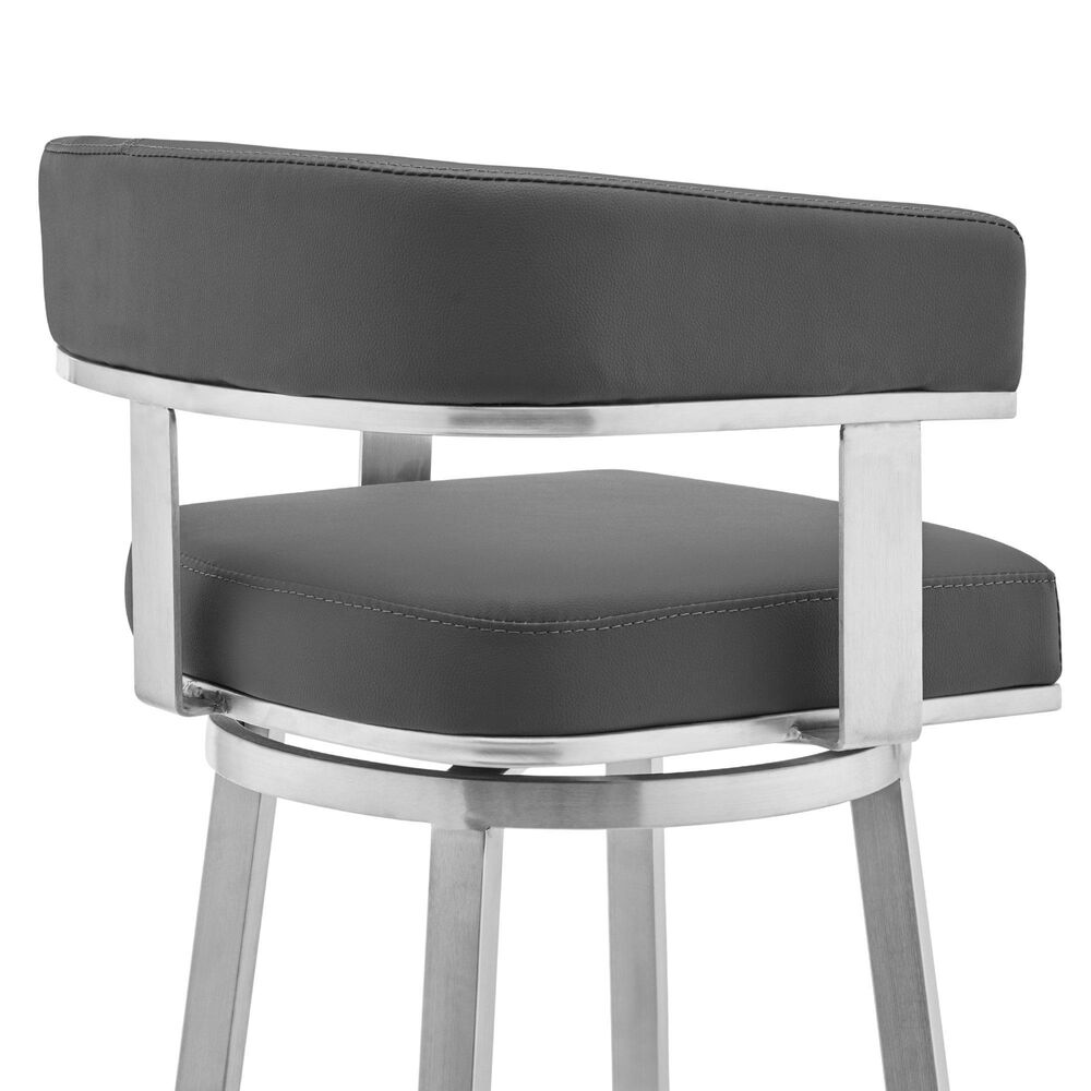 Blue River Naomi and Lorin 3-Piece Counter Height Dining Set in Stainless Steel, , large
