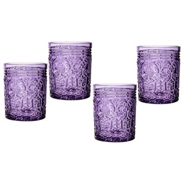 Godinger Silver Jax 11 Oz Double Old Fashion Glass in Grape (Set of 4), , large